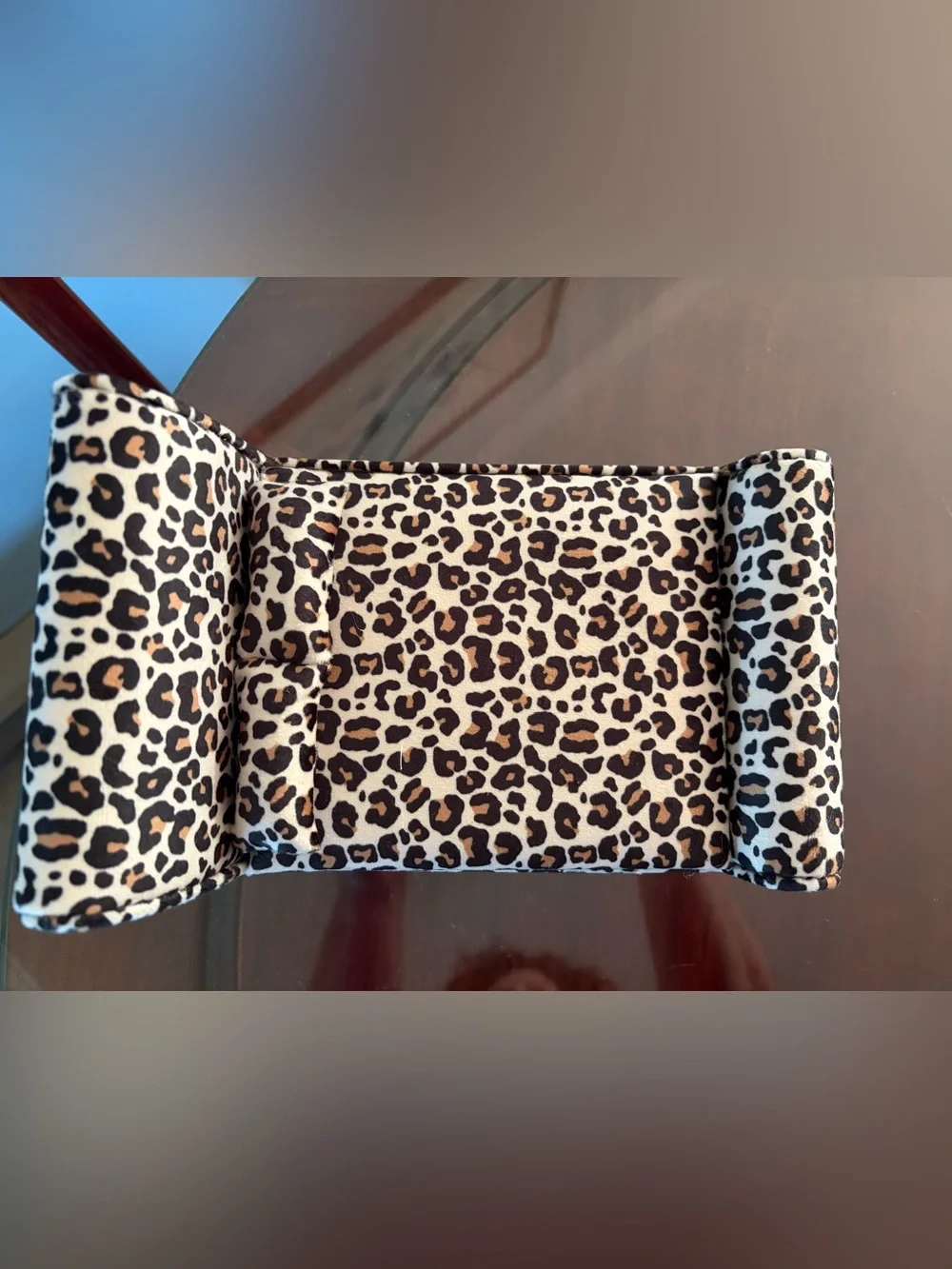 Leopard Print Accent Chaise Jewelry Box, NWT